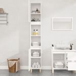 Casa si Gradina - Mobilier - Mobilier baie - Corpuri baie - Dulap de baie, alb, 30x30x190 cm, lemn prelucrat - Infinity.ro