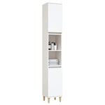 Casa si Gradina - Mobilier - Mobilier baie - Corpuri baie - Dulap de baie, alb, 30x30x190 cm, lemn prelucrat - Infinity.ro