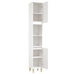 Casa si Gradina - Mobilier - Mobilier baie - Corpuri baie - Dulap de baie, alb, 30x30x190 cm, lemn prelucrat - Infinity.ro