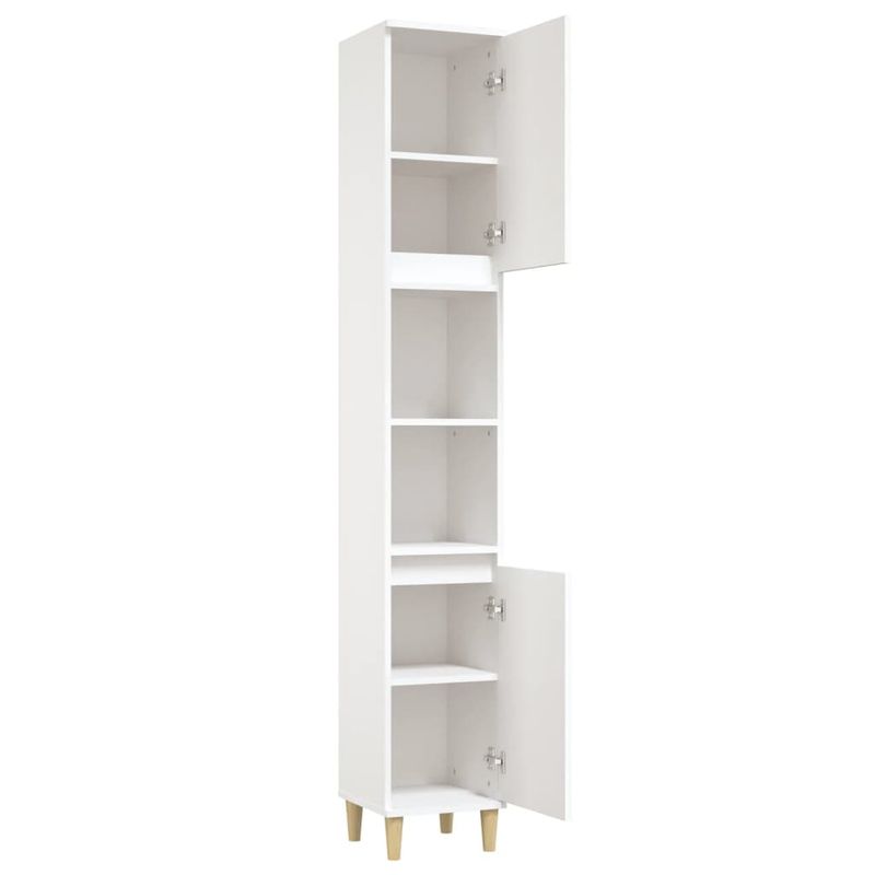 Casa si Gradina - Mobilier - Mobilier baie - Corpuri baie - Dulap de baie, alb, 30x30x190 cm, lemn prelucrat - Infinity.ro
