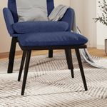 Casa si Gradina - Mobilier - Scaune si fotolii - Tabureti - Taburet, albastru, 45x29,5x35 cm, material textil si piele eco - Infinity.ro