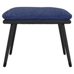 Casa si Gradina - Mobilier - Scaune si fotolii - Tabureti - Taburet, albastru, 45x29,5x35 cm, material textil si piele eco - Infinity.ro