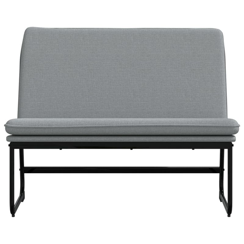 Casa si Gradina - Mobilier - Canapele si coltare - Banchete - Banca, gri deschis, 100x75x76 cm, materil textil - Infinity.ro
