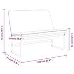 Casa si Gradina - Mobilier - Canapele si coltare - Banchete - Banca, gri deschis, 100x75x76 cm, materil textil - Infinity.ro