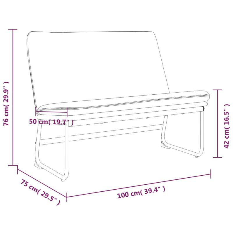 Casa si Gradina - Mobilier - Canapele si coltare - Banchete - Banca, gri deschis, 100x75x76 cm, materil textil - Infinity.ro