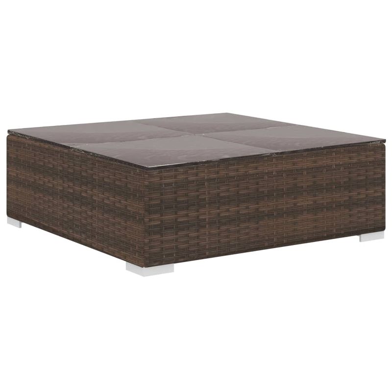 Casa si Gradina/Gradina si terasa/Mobilier exterior/Seturi mobila gradina - Set mobilier de gradina cu perne, 6 piese, maro, poliratan - Infinity.ro