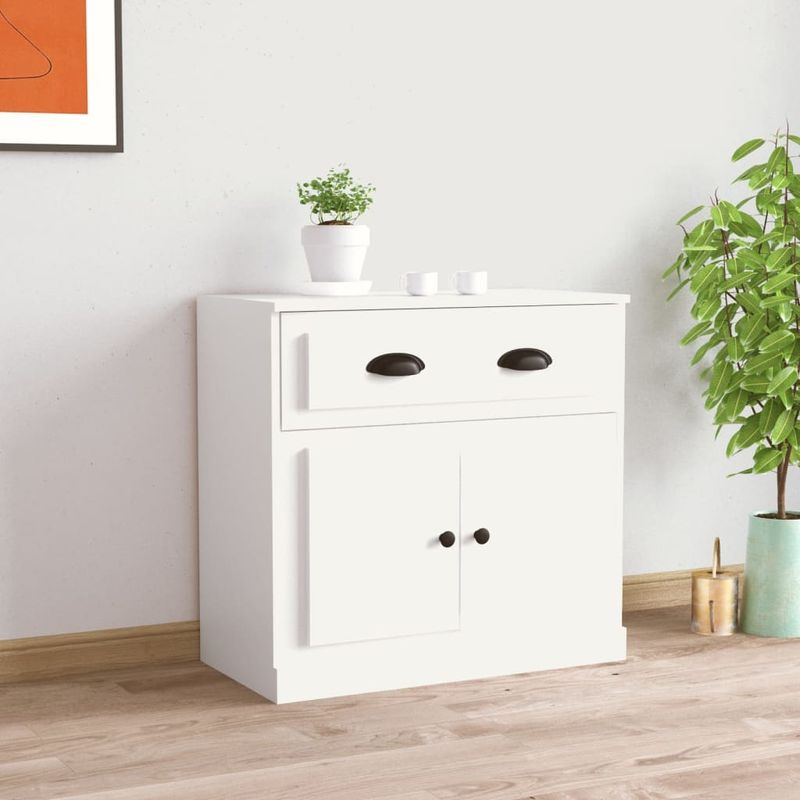 Casa si Gradina - Mobilier - Comode si corpuri - Comode - Servanta, alb, 70x35,5x67,5 cm, lemn prelucrat - Infinity.ro