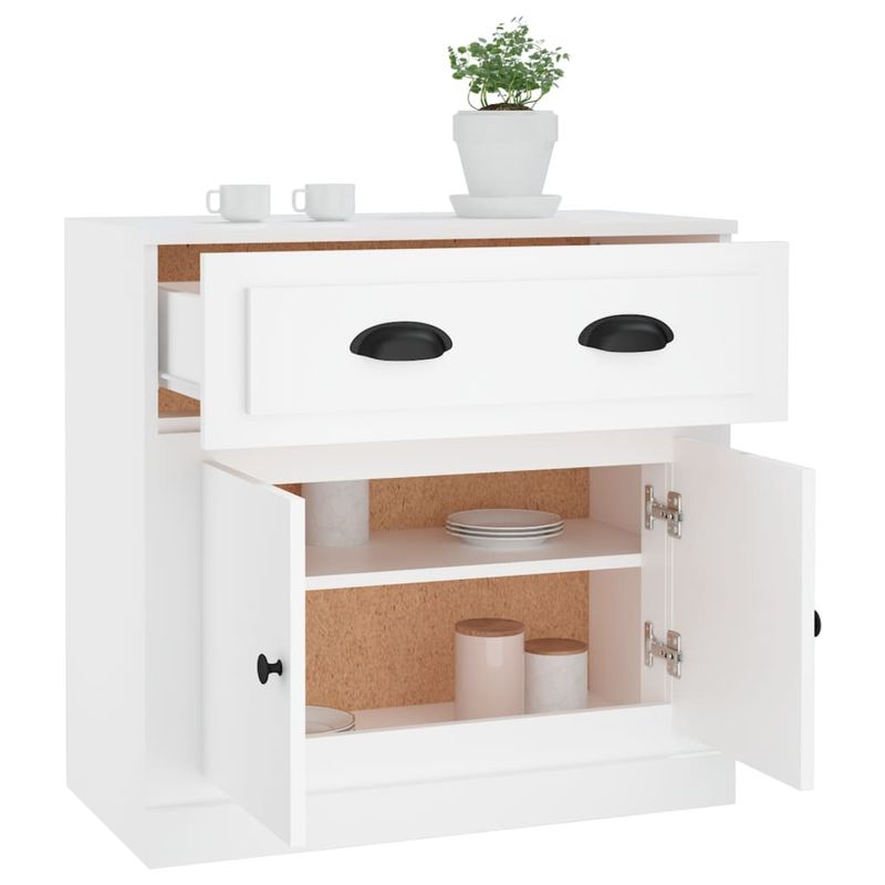 Casa si Gradina - Mobilier - Comode si corpuri - Comode - Servanta, alb, 70x35,5x67,5 cm, lemn prelucrat - Infinity.ro