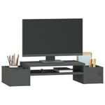 Laptop, Telefoane si Tablete - Laptopuri si accesorii - Accesorii Laptop - Standuri/Coolere notebook - Suport pentru monitor, gri, 70x27,5x15 cm, lemn masiv pin - Infinity.ro