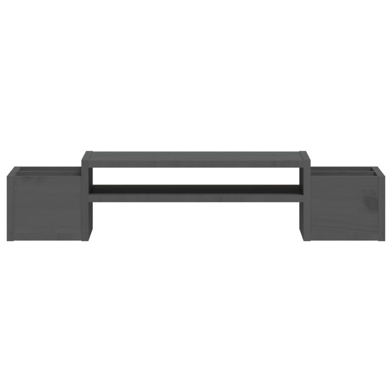 Laptop, Telefoane si Tablete - Laptopuri si accesorii - Accesorii Laptop - Standuri/Coolere notebook - Suport pentru monitor, gri, 70x27,5x15 cm, lemn masiv pin - Infinity.ro