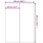 Casa si Gradina - Constructii - Scari si accesorii interioare - Alte accesorii pentru piscine - Acoperire geotextil piscina, gri deschis, 300x220 cm, poliester - Infinity.ro