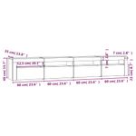 Casa si Gradina - Mobilier - Comode si corpuri - Comode - Comoda TV cu lumini LED, gri beton, 240x35x40 cm - Infinity.ro