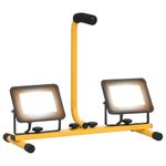 Casa si Gradina - Corpuri si surse de iluminat - Iluminat comercial si industrial - Proiectoare si lampi de lucru - Proiector cu LED si maner, 2x30 W, alb cald - Infinity.ro