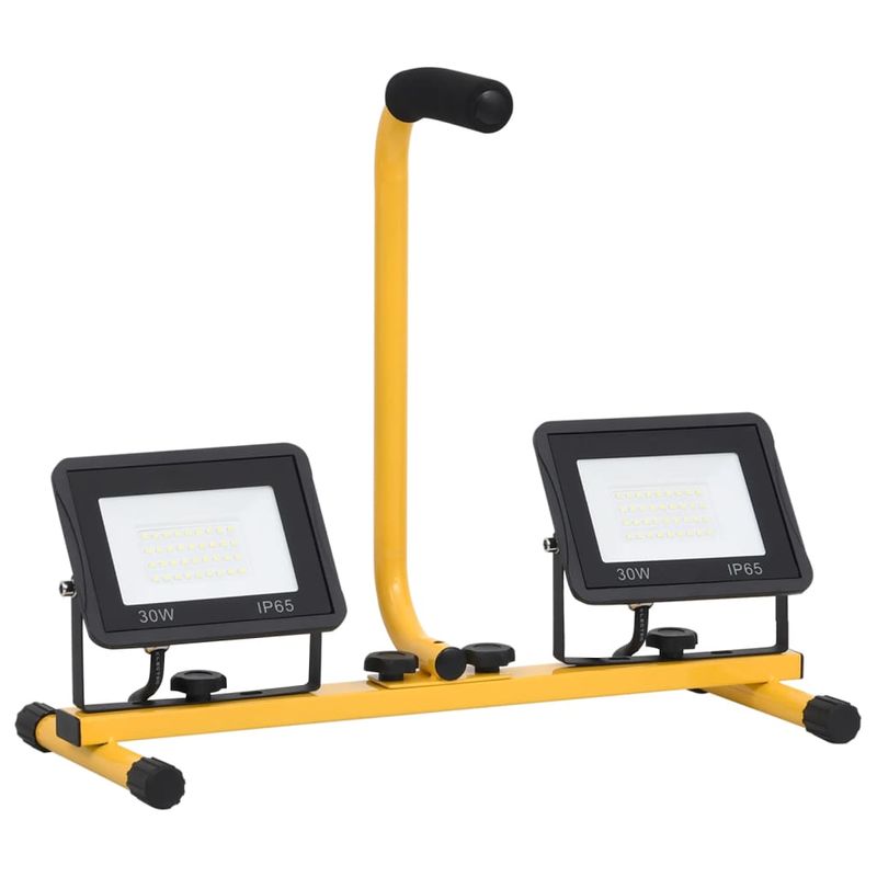 Casa si Gradina - Corpuri si surse de iluminat - Iluminat comercial si industrial - Proiectoare si lampi de lucru - Proiector cu LED si maner, 2x30 W, alb cald - Infinity.ro