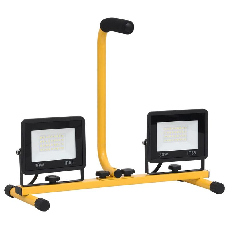 Casa si Gradina - Corpuri si surse de iluminat - Iluminat comercial si industrial - Proiectoare si lampi de lucru - Proiector cu LED si maner, 2x30 W, alb cald - Infinity.ro