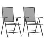 Casa si Gradina - Gradina si terasa - Mobilier exterior - Seturi mobila gradina - Set de masa gradina, 3 piese, antracit, otel - Infinity.ro