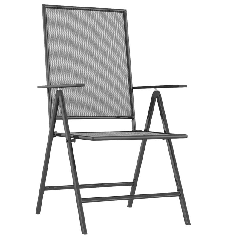 Casa si Gradina - Gradina si terasa - Mobilier exterior - Seturi mobila gradina - Set de masa gradina, 3 piese, antracit, otel - Infinity.ro