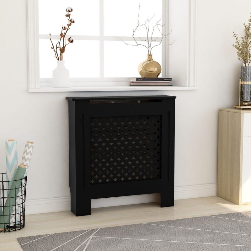 Casa si Gradina - Termice - Calorifere si accesorii - Accesorii calorifere - Masca pentru calorifer, negru, 78 cm, MDF - Infinity.ro