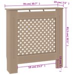 Casa si Gradina - Termice - Calorifere si accesorii - Accesorii calorifere - Masca pentru calorifer, 78 cm, MDF - Infinity.ro