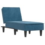 Casa si Gradina - Mobilier - Scaune si fotolii - Fotolii - Sezlong, albastru, catifea - Infinity.ro