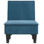 Casa si Gradina - Mobilier - Scaune si fotolii - Fotolii - Sezlong, albastru, catifea - Infinity.ro