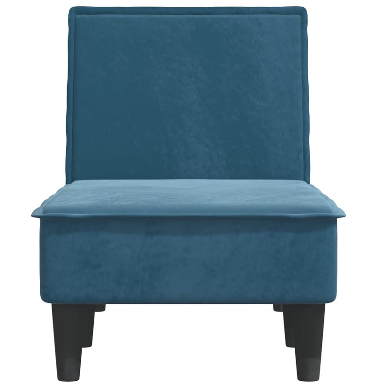 Casa si Gradina - Mobilier - Scaune si fotolii - Fotolii - Sezlong, albastru, catifea - Infinity.ro