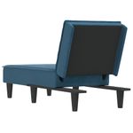 Casa si Gradina - Mobilier - Scaune si fotolii - Fotolii - Sezlong, albastru, catifea - Infinity.ro