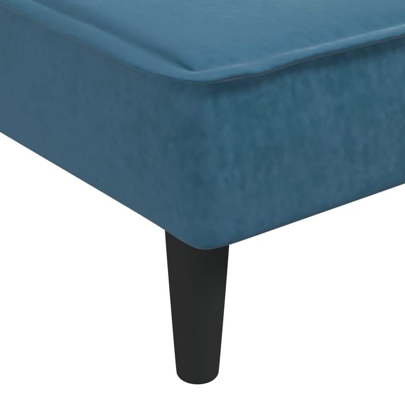 Casa si Gradina - Mobilier - Scaune si fotolii - Fotolii - Sezlong, albastru, catifea - Infinity.ro