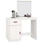 Casa si Gradina - Mobilier - Comode si corpuri - Masute de toaleta - Masa de toaleta, alb, 95x50x134 cm, lemn masiv de pin - Infinity.ro
