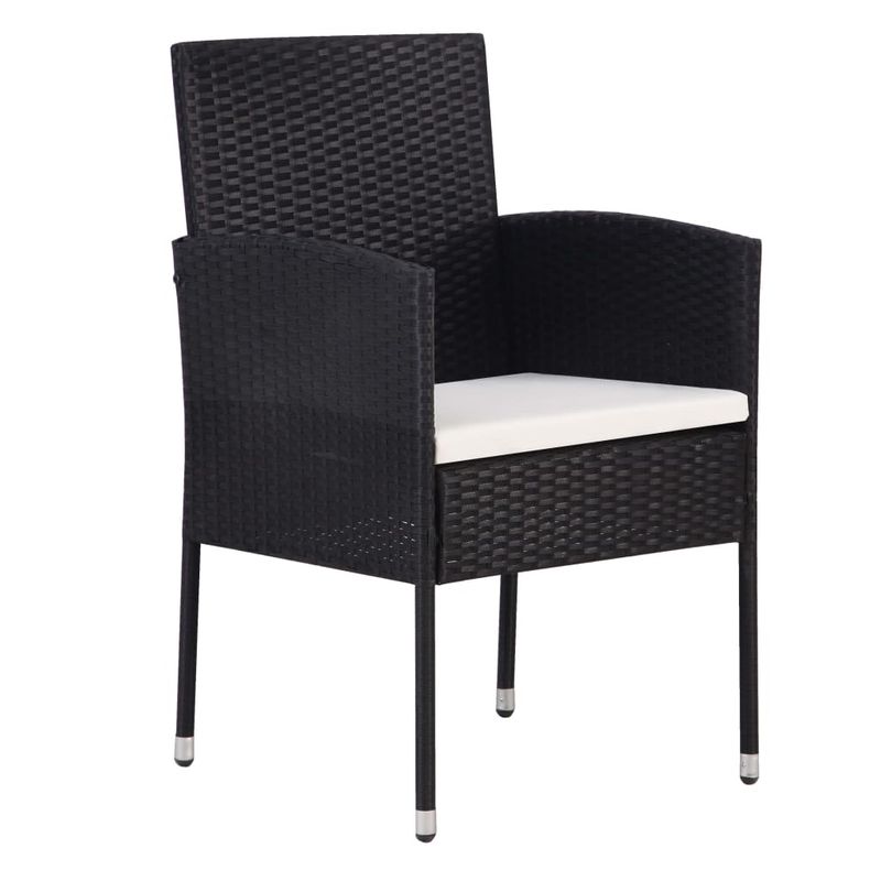 Casa si Gradina - Gradina si terasa - Mobilier exterior - Seturi mobila gradina - Set mobilier de gradina, 5 piese, negru, poliratan - Infinity.ro