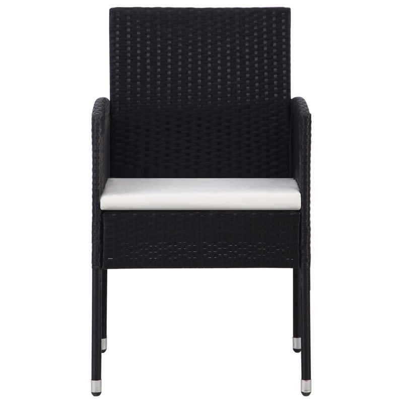 Casa si Gradina - Gradina si terasa - Mobilier exterior - Seturi mobila gradina - Set mobilier de gradina, 5 piese, negru, poliratan - Infinity.ro