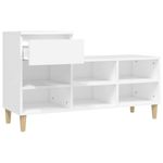Casa si Gradina - Mobilier - Organizare si depozitare - Organizator incaltaminte - Pantofar, alb, 102x36x60 cm, lemn compozit - Infinity.ro