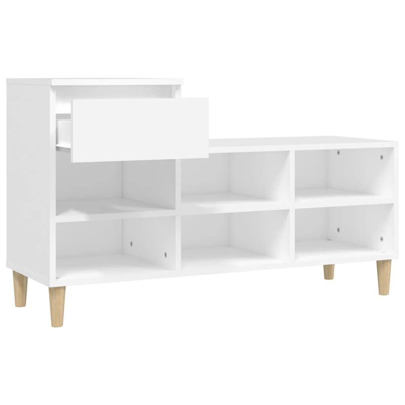 Casa si Gradina - Mobilier - Organizare si depozitare - Organizator incaltaminte - Pantofar, alb, 102x36x60 cm, lemn compozit - Infinity.ro