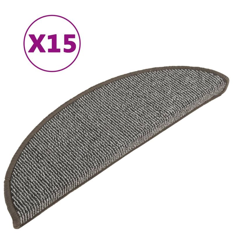 Casa si Gradina - Textile si covoare - Covoare - Covoare casa - Covorase pentru trepte scara, 15 buc., gri, 56x17x3 cm - Infinity.ro