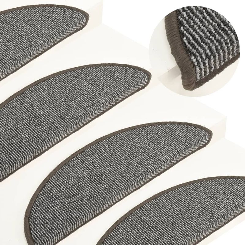 Casa si Gradina - Textile si covoare - Covoare - Covoare casa - Covorase pentru trepte scara, 15 buc., gri, 56x17x3 cm - Infinity.ro