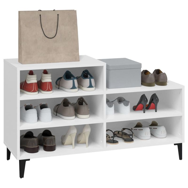 Casa si Gradina - Mobilier - Organizare si depozitare - Organizator incaltaminte - Pantofar, alb, 102x36x60 cm, lemn compozit - Infinity.ro