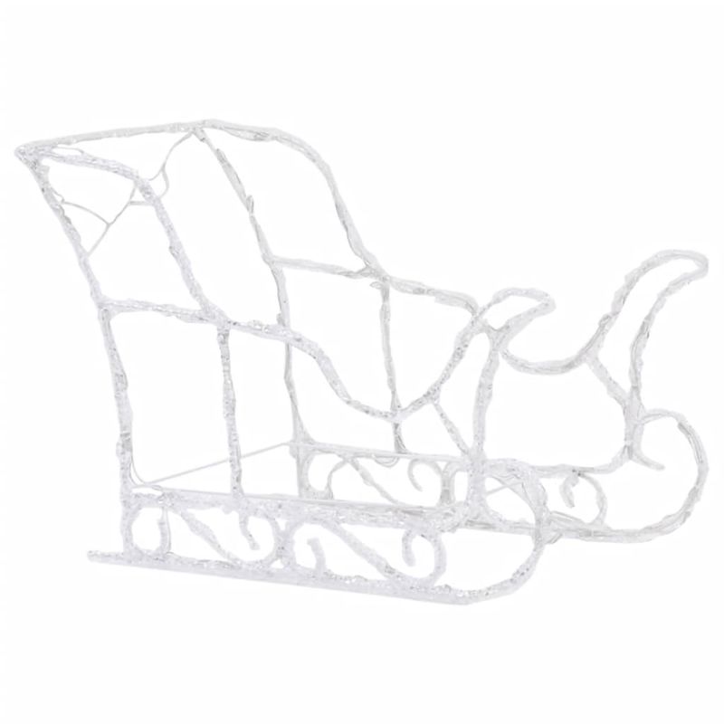 Casa si Gradina - Decoratiuni - Decoratiuni de sezon - Decoratiune de Crăciun cu reni și sanie, 280x28x55, acril, albastru - Infinity.ro