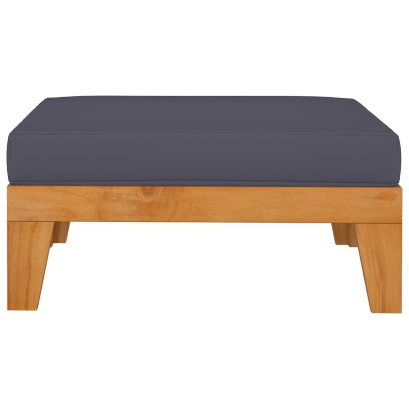 Casa si Gradina - Gradina si terasa - Mobilier exterior - Canapele si fotolii gradina - Set mobilier de gradina cu perne, cu perna gri inchis, lemn masiv de acacia - Infinity.ro