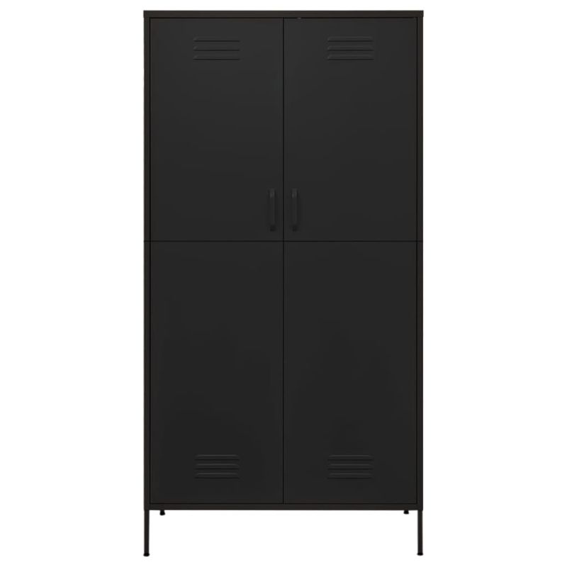 Casa si Gradina - Mobilier - Dulapuri si sifoniere - Sifoniere - Sifonier, negru, 90x50x180 cm otel - Infinity.ro