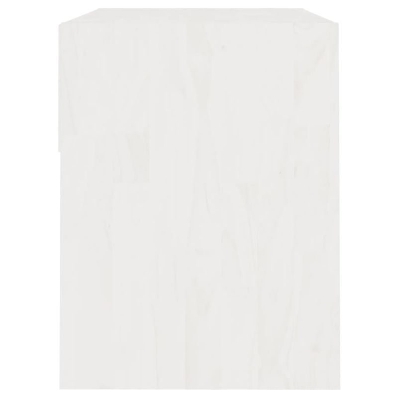 Casa si Gradina - Mobilier - Comode si corpuri - Noptiere - Noptiera, alb, 40x31x40 cm, lemn masiv de pin - Infinity.ro