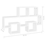 Casa si Gradina - Mobilier - Biblioteci si rafturi - Rafturi - Raft de perete in forma de masina, alb, 82x15x51cm, PAL - Infinity.ro