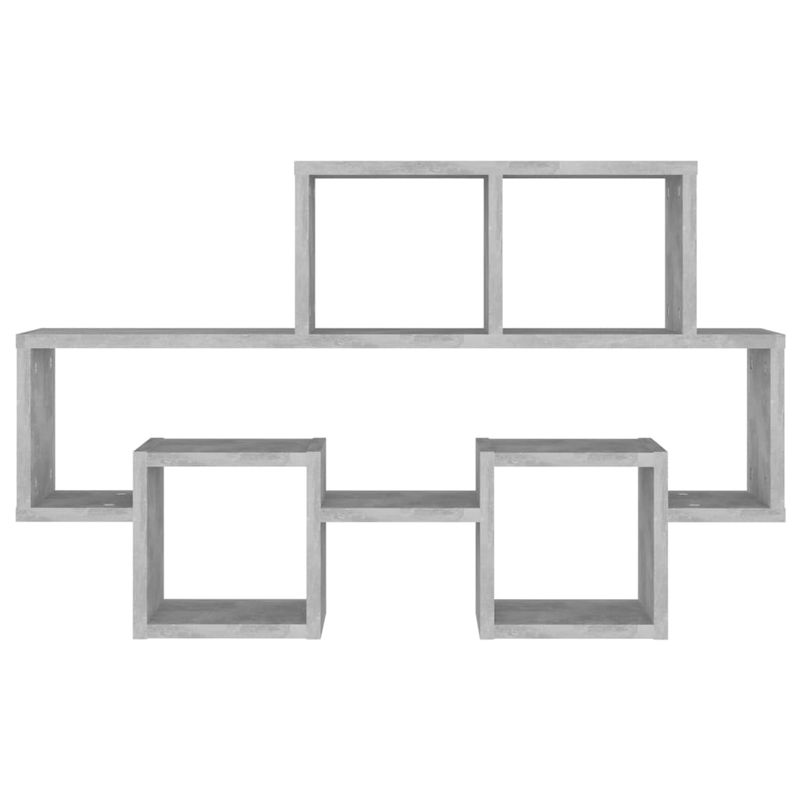 Casa si Gradina - Mobilier - Biblioteci si rafturi - Rafturi - Raft de perete in forma de masina, gri beton, 82x15x51cm, PAL - Infinity.ro