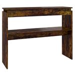 Casa si Gradina - Mobilier - Comode si corpuri - Console - Masa consola, stejar fumuriu, 102x30x80 cm, lemn prelucrat - Infinity.ro