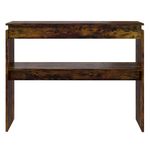 Casa si Gradina - Mobilier - Comode si corpuri - Console - Masa consola, stejar fumuriu, 102x30x80 cm, lemn prelucrat - Infinity.ro