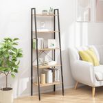 Casa si Gradina - Mobilier - Biblioteci si rafturi - Biblioteci - Raft cu , maro deschis/negru, 56x35x174 cm - Infinity.ro