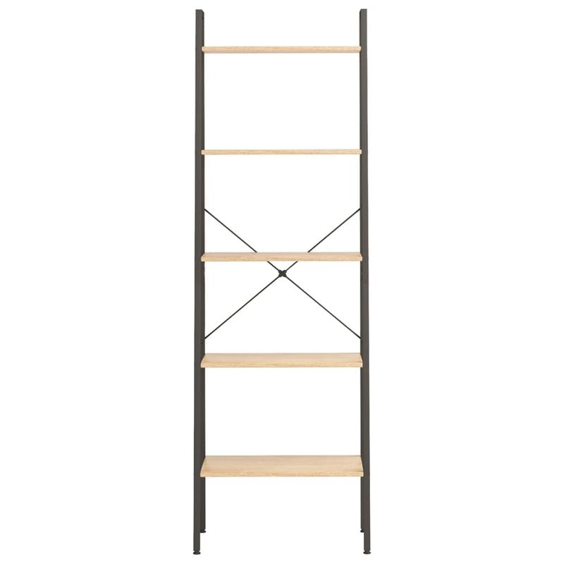 Casa si Gradina - Mobilier - Biblioteci si rafturi - Biblioteci - Raft cu , maro deschis/negru, 56x35x174 cm - Infinity.ro