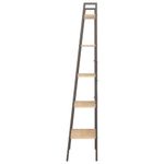 Casa si Gradina - Mobilier - Biblioteci si rafturi - Biblioteci - Raft cu , maro deschis/negru, 56x35x174 cm - Infinity.ro