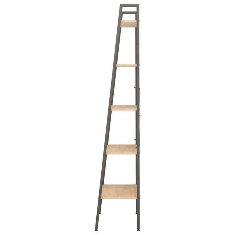 Casa si Gradina - Mobilier - Biblioteci si rafturi - Biblioteci - Raft cu , maro deschis/negru, 56x35x174 cm - Infinity.ro