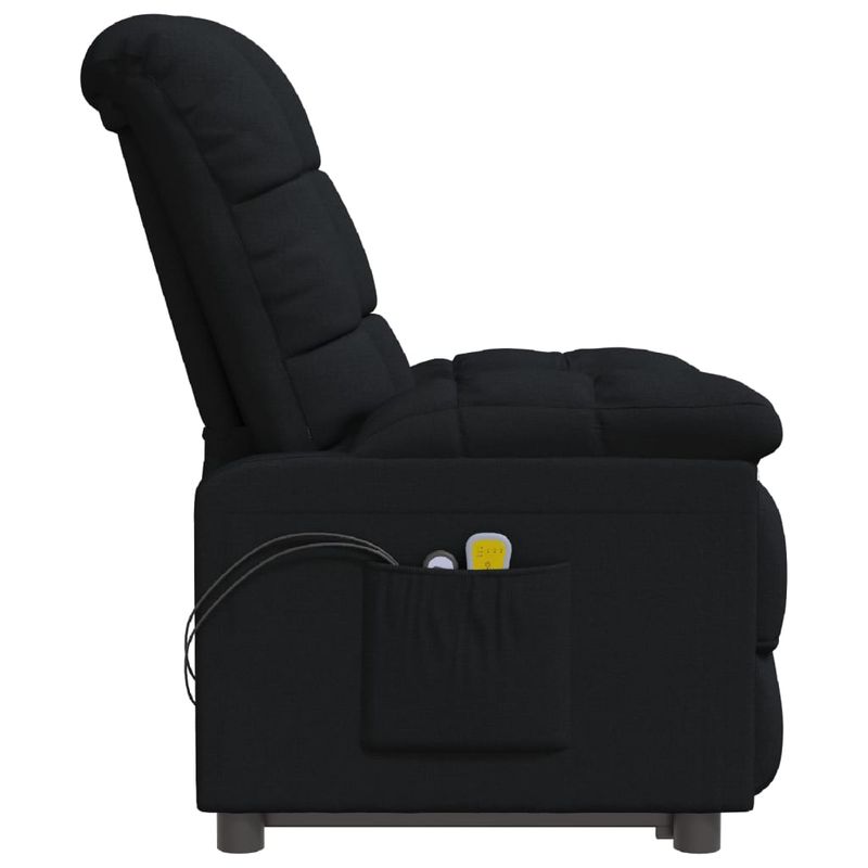 Ingrijire personala si Cosmetice - Sanatate si wellness - Articole wellness - Fotolii de masaj - Fotoliu de masaj electric rabatabil, negru, textil - Infinity.ro