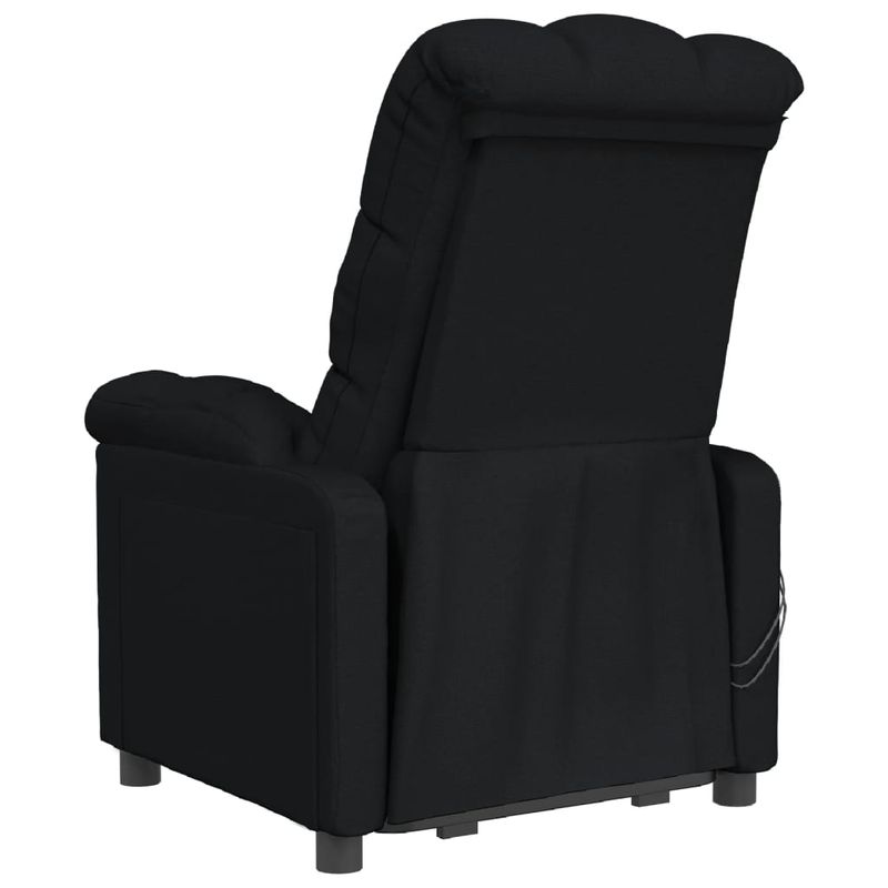 Ingrijire personala si Cosmetice - Sanatate si wellness - Articole wellness - Fotolii de masaj - Fotoliu de masaj electric rabatabil, negru, textil - Infinity.ro